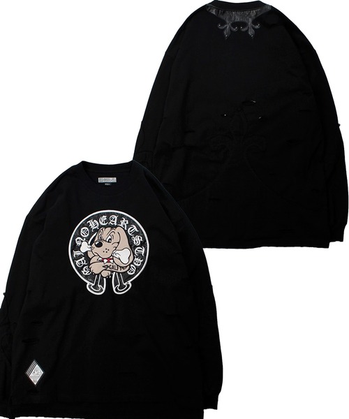 セール】【GALFY/ガルフィー】百合の紋紋ボロンTee（Tシャツ