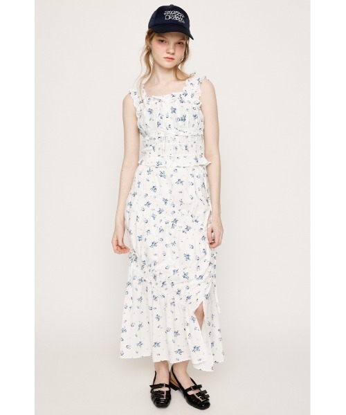 SLY（スライ）の「SUCKER GATHER CAMI TOPS サッカー ギャザー キャミトップス 夏服（シャツ/ブラウス・レディース・ホワイト系その他2/ブラック/ブラック系その他2・FREE）」の21枚目の写真