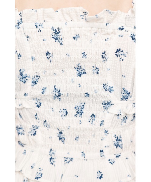 SLY（スライ）の「SUCKER GATHER CAMI TOPS サッカー ギャザー キャミトップス 夏服（シャツ/ブラウス・レディース・ホワイト系その他2/ブラック/ブラック系その他2・FREE）」の14枚目の写真