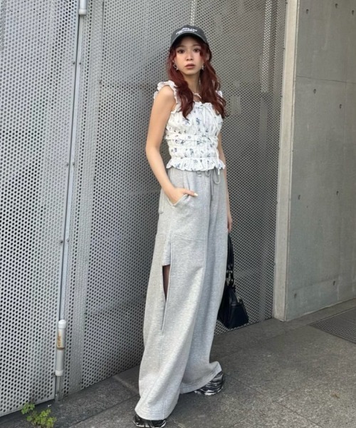 SOCCER GATHER CAMI TOPS サッカー ギャザーキャミトップス セール】SUCKER GATHER CAMI TOPS サッカー ギャザー キャミ