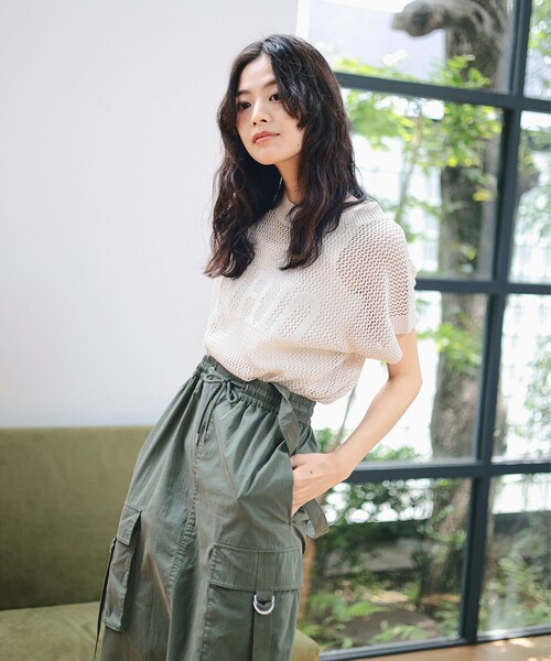 ニット セーター ロゴニット × タンクトップ セット レディース ロゴニット × タンクトップ セット（ニット/セーター）｜B:MING