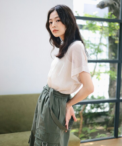 ニット セーター ロゴニット × タンクトップ セット レディース ロゴニット × タンクトップ セット（ニット/セーター）｜B:MING