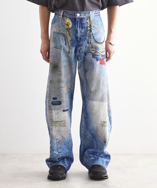 tk.TAKEO KIKUCHI(ティーケータケオキクチ)の「グラフィティデニム(その他パンツ・メンズ・ブルー・02/03)」の5枚目の写真