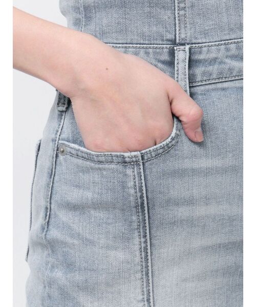 GYDA（ジェイダ）の「ハイウエストBACKクロスマーメイドデニムスカート（デニムスカート・レディース・ライトブルー/インディゴブルー/ブラック・SMALL/MEDIUM）」の18枚目の写真