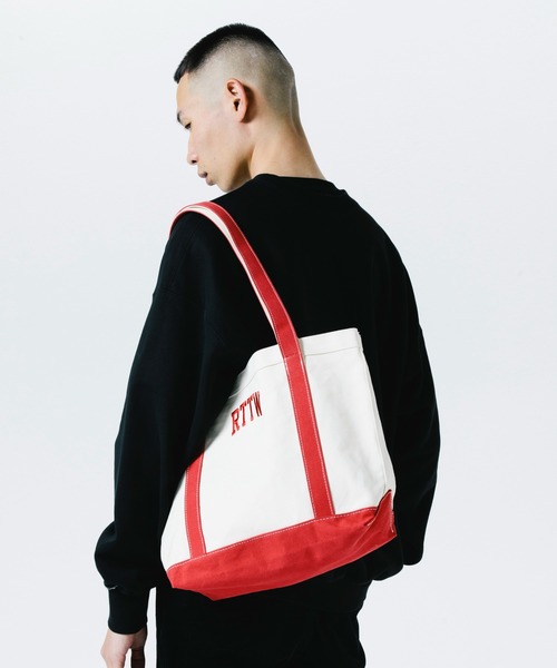 ROTTWEILER（ロットワイラー）の「RTTW TOTE BAG（トートバッグ・メンズ・ブラック/レッド・ONESIZE）」の3枚目の写真