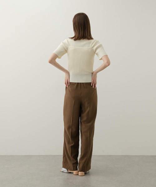 SENSE OF PLACE by URBAN RESEARCH（センスオブプレイスバイアーバンリサーチ）の「2Pキャミアンサンブルセーター（ニット/セーター・レディース・ブラック/ブラウン/アイボリー・ONE）」の8枚目の写真