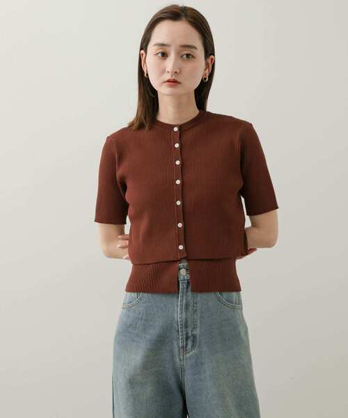 SENSE OF PLACE by URBAN RESEARCH（センスオブプレイスバイアーバンリサーチ）の「2Pキャミアンサンブルセーター（ニット/セーター・レディース・ブラック/ブラウン/アイボリー・ONE）」の13枚目の写真