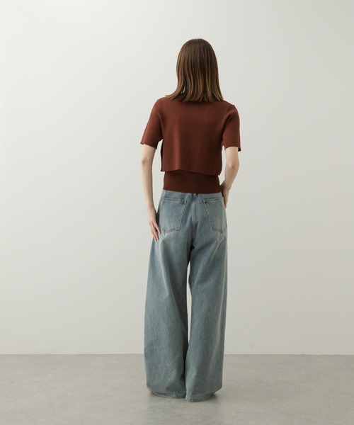 SENSE OF PLACE by URBAN RESEARCH（センスオブプレイスバイアーバンリサーチ）の「2Pキャミアンサンブルセーター（ニット/セーター・レディース・ブラック/ブラウン/アイボリー・ONE）」の16枚目の写真