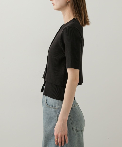 SENSE OF PLACE by URBAN RESEARCH（センスオブプレイスバイアーバンリサーチ）の「2Pキャミアンサンブルセーター（ニット/セーター・レディース・ブラック/ブラウン/アイボリー・ONE）」の18枚目の写真