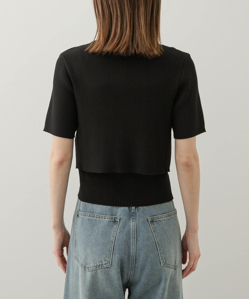 SENSE OF PLACE by URBAN RESEARCH（センスオブプレイスバイアーバンリサーチ）の「2Pキャミアンサンブルセーター（ニット/セーター・レディース・ブラック/ブラウン/アイボリー・ONE）」の19枚目の写真