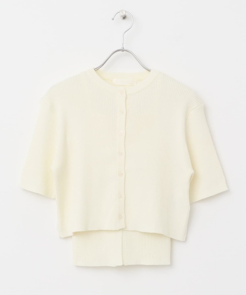 SENSE OF PLACE by URBAN RESEARCH（センスオブプレイスバイアーバンリサーチ）の「2Pキャミアンサンブルセーター（ニット/セーター・レディース・ブラック/ブラウン/アイボリー・ONE）」の20枚目の写真