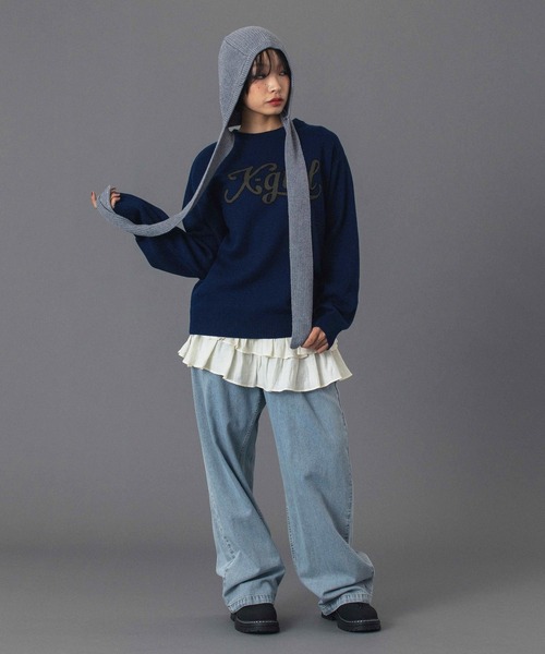 X GIRL チェック柄 フリースパンツ X-girl（エックスガール）の「TARTAN PLAID FLARE PANTS（その他