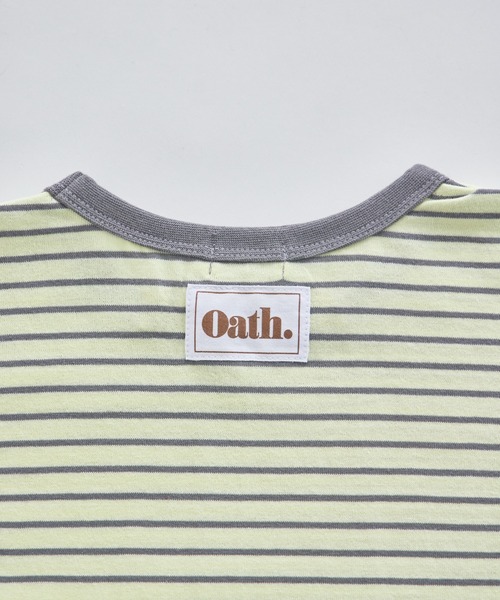 ビックシルエット バックタグ付き カラーボーダー 半袖Tシャツ（T