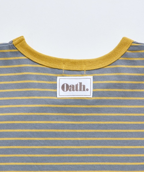 pairmanon（ペアマノン）の「ビックシルエット バックタグ付き カラーボーダー 半袖Tシャツ（Tシャツ/カットソー・キッズ・ピンク系その他/イエロー系その他/ブルー系その他/ベージュ系その他/グレー系その他/ブラウン系その他・100/110/120/130/140/150/90）」の21枚目の写真