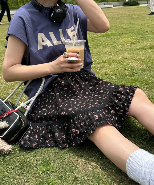 Alley Tokyo（アリートーキョー）の「フリル＆レースミニスカ（スカート・レディース・ホワイト系その他/オフホワイト/ブラック系その他・FREE）」の3枚目の写真