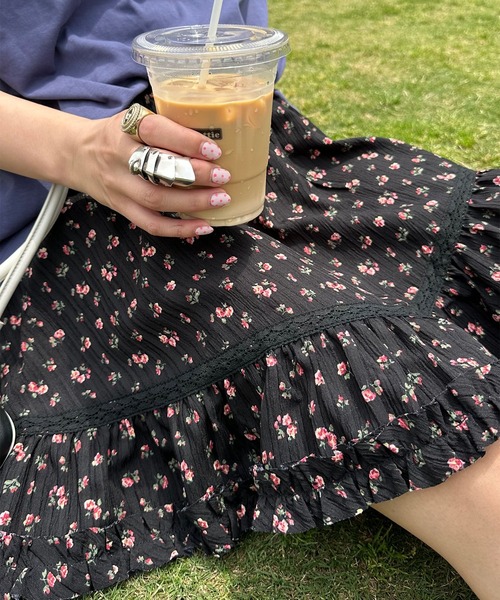 Alley Tokyo（アリートーキョー）の「フリル＆レースミニスカ（スカート・レディース・ホワイト系その他/オフホワイト/ブラック系その他・FREE）」の8枚目の写真