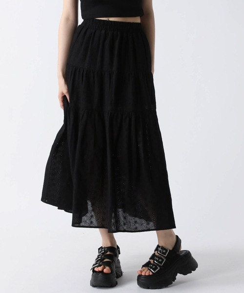 FOREVER 21（フォーエバー トゥエンティーワン）の「【2025SS】スリットコットンロングスカート（スカート・レディース・オフホワイト/ブラック/ブラウン・FREE）」の12枚目の写真