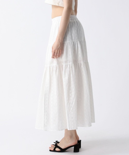 FOREVER 21（フォーエバー トゥエンティーワン）の「【2025SS】スリットコットンロングスカート（スカート・レディース・オフホワイト/ブラック/ブラウン・FREE）」の14枚目の写真