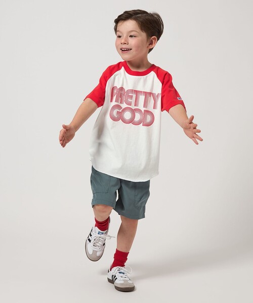 Russell Athletic(ラッセルアスレティック)の「【別注】<RUSSELL ATHLETIC>ラグラン Tシャツ / キッズ 100cm-130cm(Tシャツ/カットソー・キッズ・ブラック/レッド・120cm/110cm/100cm/130cm)」の4枚目の写真