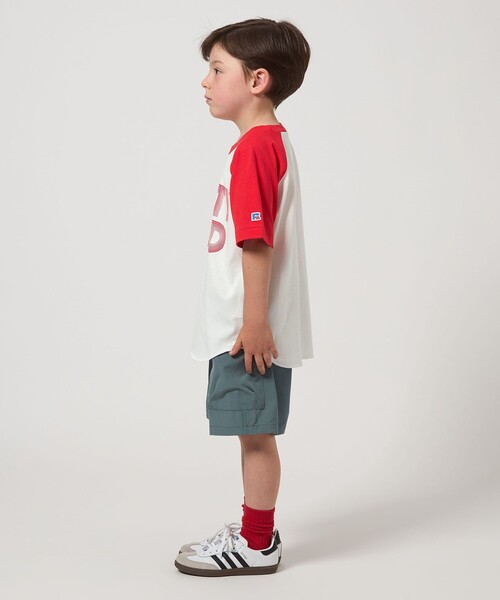 Russell Athletic(ラッセルアスレティック)の「【別注】<RUSSELL ATHLETIC>ラグラン Tシャツ / キッズ 100cm-130cm(Tシャツ/カットソー・キッズ・ブラック/レッド・120cm/110cm/100cm/130cm)」の5枚目の写真