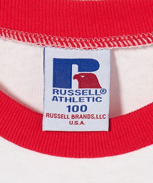 Russell Athletic(ラッセルアスレティック)の「【別注】<RUSSELL ATHLETIC>ラグラン Tシャツ / キッズ 100cm-130cm(Tシャツ/カットソー・キッズ・ブラック/レッド・120cm/110cm/100cm/130cm)」の21枚目の写真