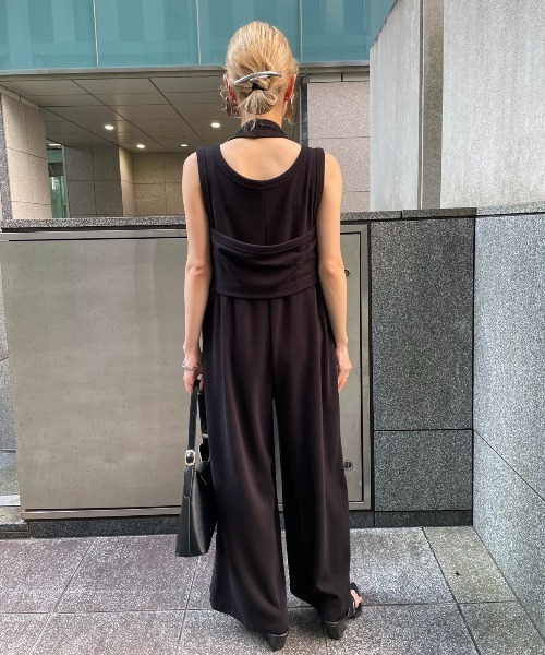 AIC.(エーアイシー)の「ホルタータンク/コンビネゾンアンサンブル(つなぎ/オールインワン・レディース・ブラック/ブラウン・FREE)」の12枚目の写真