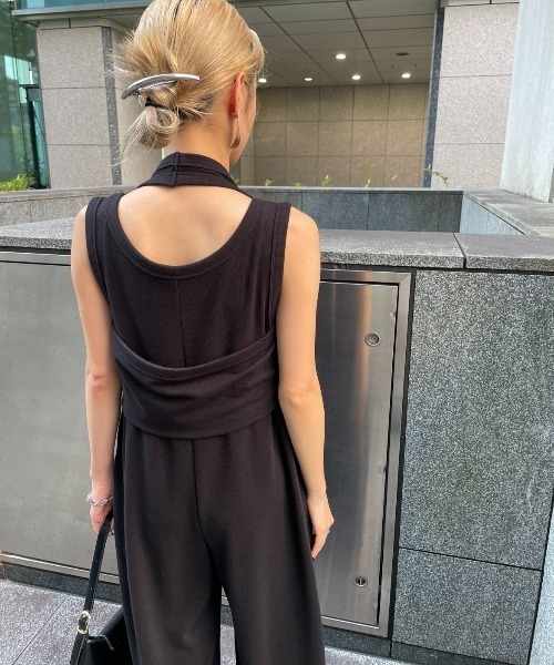 AIC.(エーアイシー)の「ホルタータンク/コンビネゾンアンサンブル(つなぎ/オールインワン・レディース・ブラック/ブラウン・FREE)」の15枚目の写真