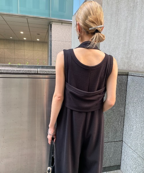 AIC.(エーアイシー)の「ホルタータンク/コンビネゾンアンサンブル(つなぎ/オールインワン・レディース・ブラック/ブラウン・FREE)」の16枚目の写真