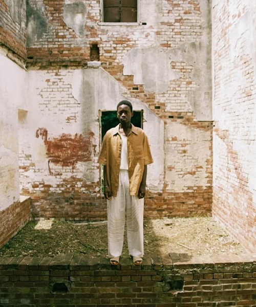 LIDNM（リドム）の「Embroidery Trousers by Julien Villevoye（スラックス・メンズ・ホワイト系その他・LARGE/MEDIUM/SMALL）」の3枚目の写真