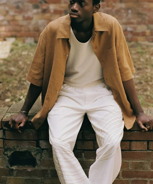 LIDNM（リドム）の「Embroidery Trousers by Julien Villevoye（スラックス・メンズ・ホワイト系その他・LARGE/MEDIUM/SMALL）」の7枚目の写真