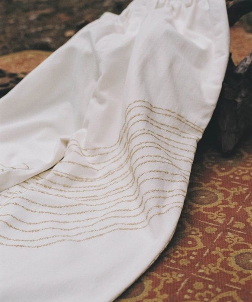 LIDNM（リドム）の「Embroidery Trousers by Julien Villevoye（スラックス・メンズ・ホワイト系その他・LARGE/MEDIUM/SMALL）」の8枚目の写真