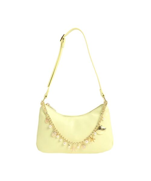 MERCURYDUO（マーキュリーデュオ）の「シェルチェーンバッグ（ハンドバッグ・レディース・ライム/ブラック・FREE）」の2枚目の写真