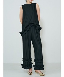 Mewl（ミュール）の「【 Mewl / ミュール 】  ダブルフリルワイドパンツ（その他パンツ）」