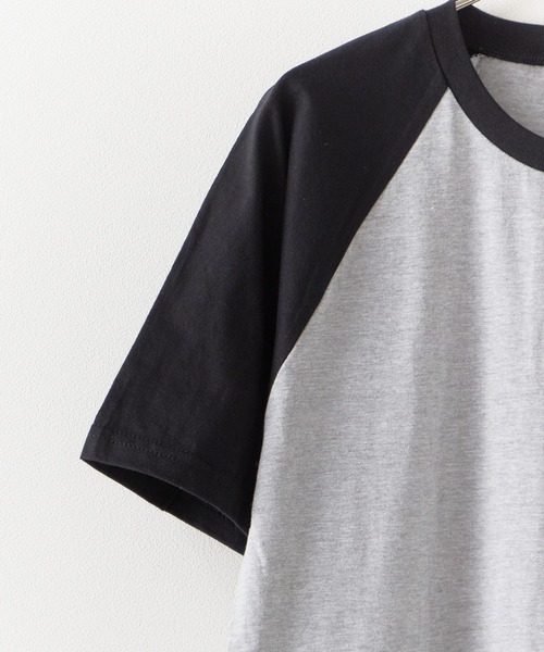 GILDAN(ギルダン)の「Gildan/ギルダン プレミアムコットン 5.3oz ラグランT Tシャツ 秋 秋服 2026年秋冬(Tシャツ/カットソー・メンズ・グレー/ホワイト×ブラック/ホワイト×レッド/ホワイト×ブルー・XL/L/M/S)」の6枚目の写真