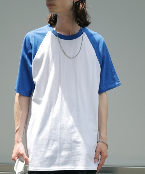 GILDAN(ギルダン)の「Gildan/ギルダン プレミアムコットン 5.3oz ラグランT Tシャツ 秋 秋服 2026年秋冬(Tシャツ/カットソー・メンズ・グレー/ホワイト×ブラック/ホワイト×レッド/ホワイト×ブルー・XL/L/M/S)」の14枚目の写真