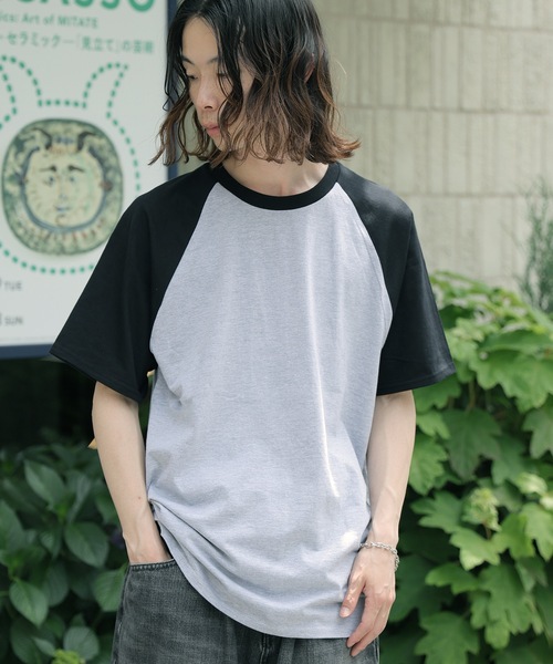 GILDAN(ギルダン)の「Gildan/ギルダン プレミアムコットン 5.3oz ラグランT Tシャツ 秋 秋服 2026年秋冬(Tシャツ/カットソー・メンズ・グレー/ホワイト×ブラック/ホワイト×レッド/ホワイト×ブルー・XL/L/M/S)」の18枚目の写真