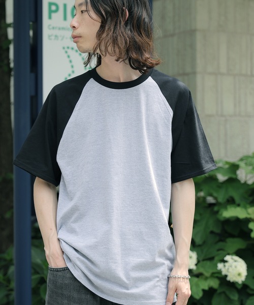 GILDAN(ギルダン)の「Gildan/ギルダン プレミアムコットン 5.3oz ラグランT Tシャツ 秋 秋服 2026年秋冬(Tシャツ/カットソー・メンズ・グレー/ホワイト×ブラック/ホワイト×レッド/ホワイト×ブルー・XL/L/M/S)」の20枚目の写真