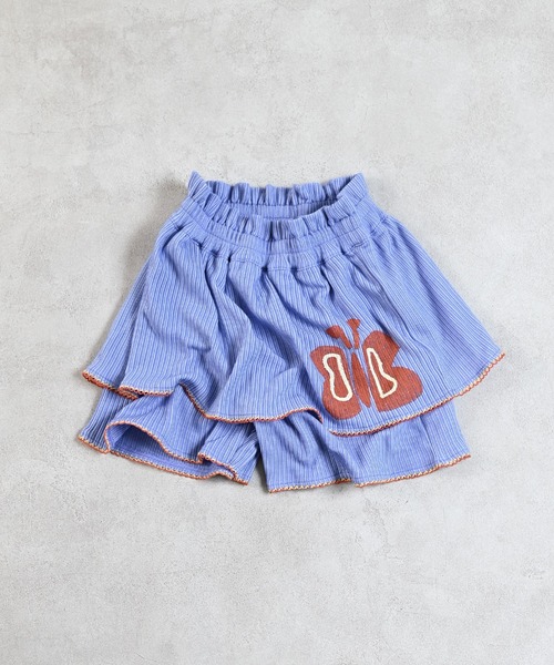 MARKEY'S（マーキーズ）の「リブモチーフプリントキュロットパンツ（その他パンツ・キッズ・チャコール/パープル/ライトピンク・80/90/95/100/110/120/130/140/150）」の3枚目の写真