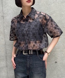 PAGEBOY（ページボーイ）の「フラワーシシュウシアーシャツ（シャツ/ブラウス）」