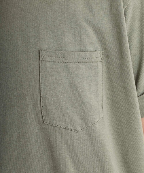 mitis(ミティス)の「mitis ラウンドヘム胸ポケット付きTシャツ(Tシャツ/カットソー・レディース・ブラック/ベージュ/ブルー/オフホワイト/ライトカーキ・M)」の22枚目の写真