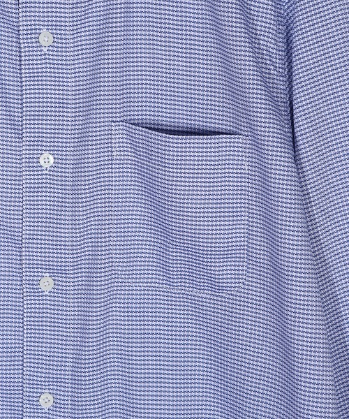MEN'S BIGI(メンズビギ)の「コットンドビードレスシャツ(ビジネスシャツ・メンズ・ホワイト/ブルー・01/02/03/04)」の4枚目の写真