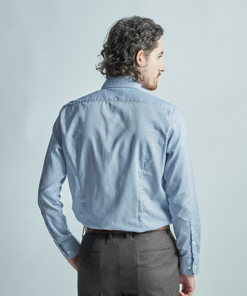 MEN'S BIGI(メンズビギ)の「コットンドビードレスシャツ(ビジネスシャツ・メンズ・ホワイト/ブルー・01/02/03/04)」の18枚目の写真