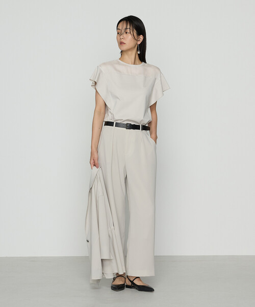 COMME CA（コムサ）の「ドライカラミ/クリアスムース プルオーバー（Tシャツ/カットソー・レディース・ブラック/オフホワイト・9号/11号）」の14枚目の写真