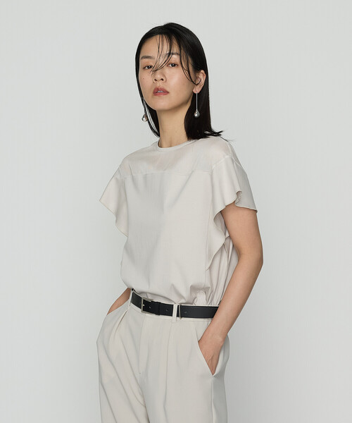 COMME CA（コムサ）の「ドライカラミ/クリアスムース プルオーバー（Tシャツ/カットソー・レディース・ブラック/オフホワイト・9号/11号）」の15枚目の写真