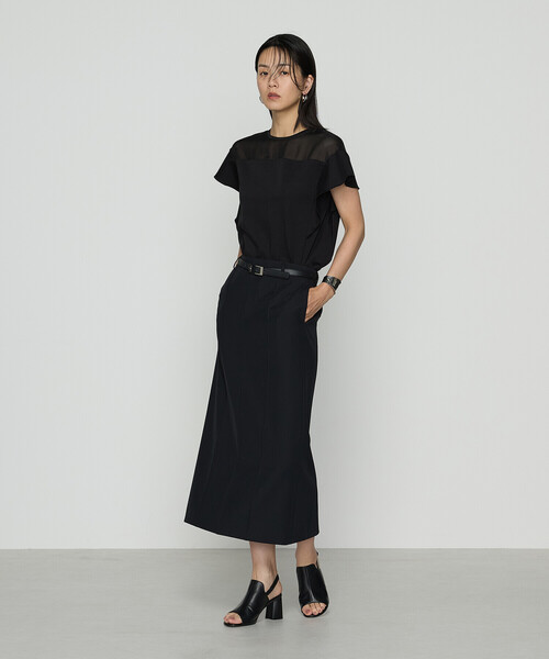 COMME CA（コムサ）の「ドライカラミ/クリアスムース プルオーバー（Tシャツ/カットソー・レディース・ブラック/オフホワイト・9号/11号）」の16枚目の写真