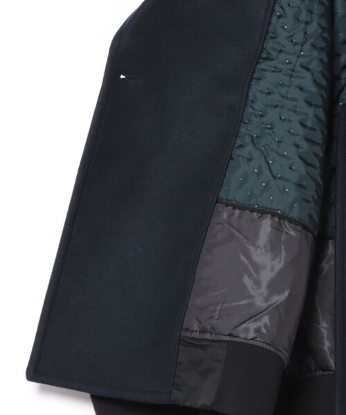 G-STAR(ジースター)の「【UNISEX】HYBRID PEACOAT/異素材ミックスオーバーサイズハイブリッドデザインPコート(ピーコート・メンズ・ダークブラック・SMALL/MEDIUM/LARGE)」の8枚目の写真