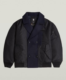 G-STAR RAW（ジースターロゥ）の「【UNISEX】HYBRID PEACOAT/異素材ミックスハイブリッドデザインPコート（ピーコート）」