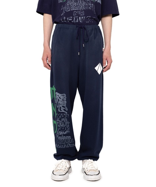 Mendrill(メンドリル)の「Mendrill X GS. Distressed Pants(スウェットパンツ・メンズ・ネイビー/グレー・48/46)」の11枚目の写真