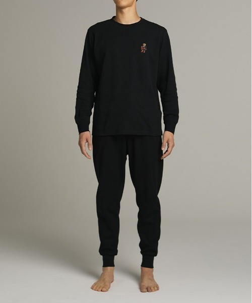 POLO RALPH LAUREN(ポロ ラルフ ローレン)の「【POLO RALPH LAUREN】ワッフル クルーネックロングスリーブ(ルームウェア/パジャマ・メンズ・グリーン/ブラック/ネイビー・MEDIUM/X-LARGE/LARGE)」の6枚目の写真