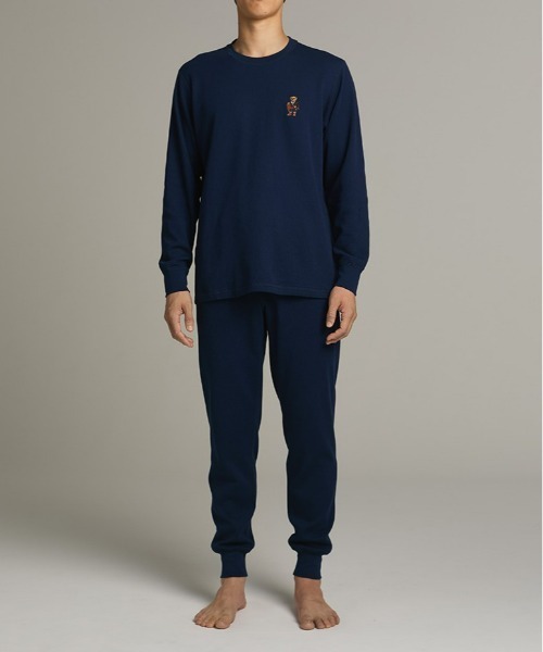 POLO RALPH LAUREN(ポロ ラルフ ローレン)の「【POLO RALPH LAUREN】ワッフル クルーネックロングスリーブ(ルームウェア/パジャマ・メンズ・グリーン/ブラック/ネイビー・MEDIUM/X-LARGE/LARGE)」の18枚目の写真
